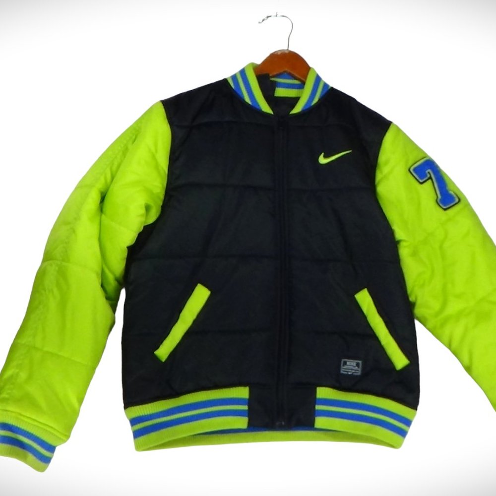 Nike nikebetterworld.com Puffer Jacket Boys Size XL Green Athletic